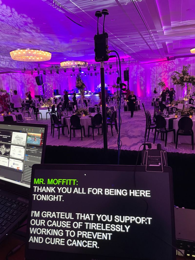 Sports and entertainment teleprompter