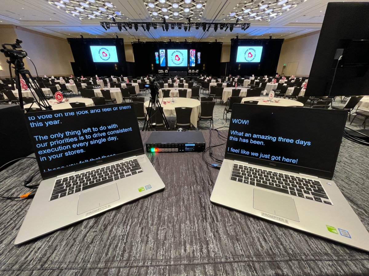 Political teleprompter services