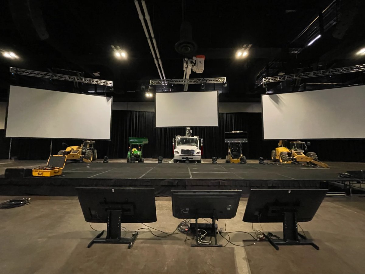 Live event teleprompter setup