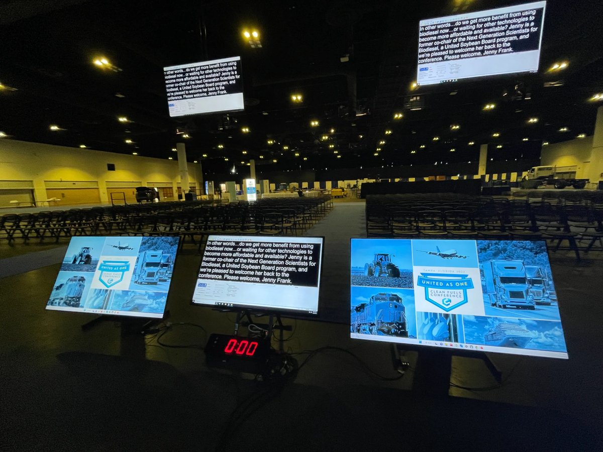 Corporate teleprompter operator